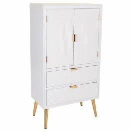 Armario Alexandra House Living Blanco Dorado Madera MDF 36 x 118 x 62 cm Precio: 323.58999992. SKU: B15YWTSRVS