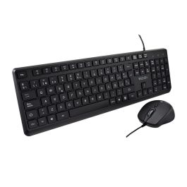 Teclado y Ratón V7 CKU350ES Negro Qwerty Español Precio: 15.88999951. SKU: B14C285NJ4