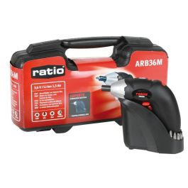 RATIO Arb36M Atornillador a Batería de Litio 3,6V, 1,3Ah, 180 RPM, 290g, Luz Integrada Precio: 47.49999958. SKU: B1922SCRMW