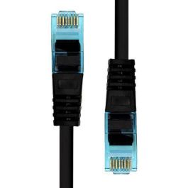 ProXtend Cable Ethernet CAT6A U/UTP CU LSZH Baja Emisión Humos Cobre 99.9% AWG 24 Conectores 50µ Oro PoE+ Negro 30cm