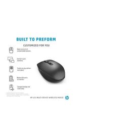 HP Ratón Inalámbrico 635 Multidispositivo Bluetooth 3000 DPI Negro