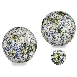 Bola de Poliresina Mosaico Azul Ibergarden 31.5x31.5x31.5 cm (2 Unidades) Precio: 80.6899995. SKU: B1EX3HNRT9