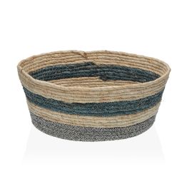 Cesta Azul Ancha Versa 31x16x39 cm - Fibras de maíz, paja y algodón (2 Unidades) Precio: 17.5000001. SKU: B1DV7XGN93