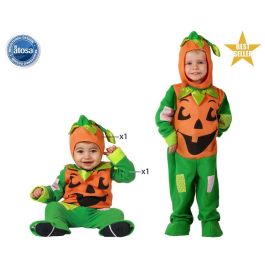 Disfraz Calabaza Bebé Niño 12-24 Meses Halloween Unisex Multicolor Capucha Mono Polyester