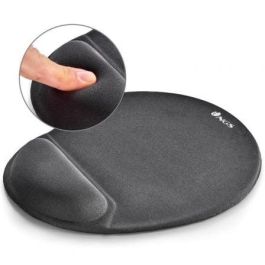 NGS Alfombrilla Mouse Pad Kilim Gel Negro, 250x210 mm, de Microfibra con Base Antideslizante