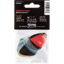 Dunlop Pack Variety Medium - Heavy 12 Púas Surtidas: Tortex, Ultex, Celluloid, Jazz III, Nylon, Max-Grip, Gator Grip