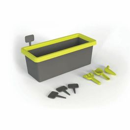 Smoby SMO810915 Jardinera Infantil Edén 20L, Incluye Pala, Rastrillo, Planta y 4 Señales