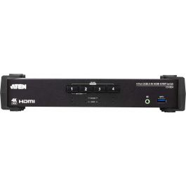 ATEN CS1824 Switch KVMP HDMI USB 3.0 de 4 Puertos 4K con Conectividad Versátil para Computadoras y Periféricos