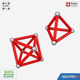 Juego de construcción magnético - GEOMAG - Geometría magnética reciclada clásica 24 piezas - Geometría - 3D - Educativo Juego de construcción magnético - GEOMAG - Geometría magnética reciclada clásica 24 piezas - Geometría - 3D - Educativo