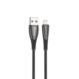 Qcharx international Cable USB A Lightning, carga rápida 3A, 1m, anti-rotura, gris oscuro Precio: 5.94999955. SKU: B1DGYY7WXD
