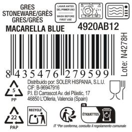 Bol Macarella Blue 650 ml - Inde (24 Unidades) Bol Macarella Blue 650 ml - Inde (24 Unidades)