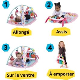 Baby Einstein BAB0074451174139 Tapete de Juego 4 en 1 Niña con Piano, Melodías Patadas, Juguetes Sensoriales Arch, Multilingüe