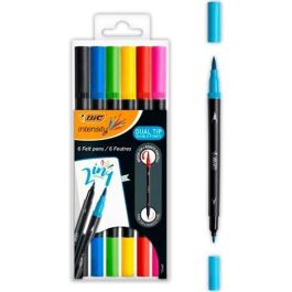 Bic Rotuladores Intensity 2 en 1 Punta Fina-Pincel Colores Surtidos Vivos Blíster 6 Ud Precio: 3.99000041. SKU: B1KG6SJ6MP