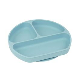 Safta Plato Silicona Con Ventosa "Bear" Blue