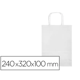 Q-connect Bolsa Papel Celulosa Blanco S con Asa Retorcida 240x320x100 mm Precio: 7.88999981. SKU: B19GNXJM2Q