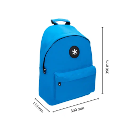 Antartik Mochila Azul con Asas Acolchadas, Bolsillos con Cremallera, Compartimento para Portátil y Dimensiones 310x160x410 mm
