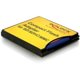 DeLOCK Lector de tarjetas interno CF MMC SD SDHC CompactFlash Amarillo