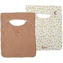 Pack de 2 baberos - DOMIVA - Savannah - Escote americano - Algodón suave y absorbente Pack de 2 baberos - DOMIVA - Savannah - Escote americano - Algodón suave y absorbente