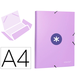 Antartik Carpeta Antartik Tres Solapas Gomas Cartón Forrado A4 Color Lavanda Precio: 5.98999973. SKU: B17LNJGDC7