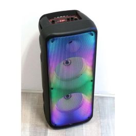 Inovalley KA25-FIRE Altavoz Karaoke iluminado Bluetooth V5.0 850W 64 cm Negro