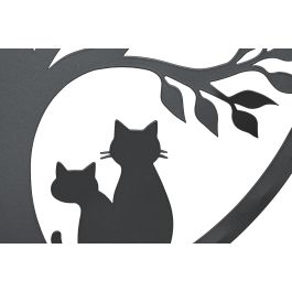 DKD Home Decor Decoración Pared Shabby Metálica Negra Árbol Gato 40x40 cm (4 Unidades) DKD Home Decor Decoración Pared Shabby Metálica Negra Árbol Gato 40x40 cm (4 Unidades)