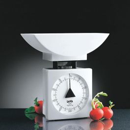 Laica Balanza Mecánica de Cocina KS711 con Bol Blanca 1kg