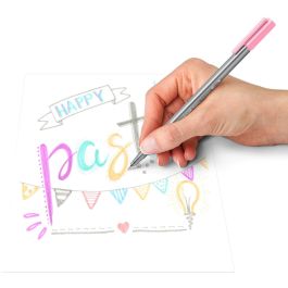 STAEDTLER 334 SB6 PA Fineliner triplus, Rotuladores de Punta Fina, Pack de 6 unidades, Ideal para escritura y dibujo
