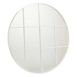 Giftdecor Espejo Ventanal Redondo 100 cm Blanco