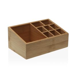 Organizador de bambú Versa 13x8.8x20 cm, acero y bambú (2 Unidades) Precio: 19.89000057. SKU: B1JBAZWWE9