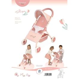 Decuevas Silla de Muñeca 4 Ruedas para Muñecas hasta 50 cm, Edad 3+ Años, Metal Plástico Poliéster Decuevas Silla de Muñeca 4 Ruedas para Muñecas hasta 50 cm, Edad 3+ Años, Metal Plástico Poliéster