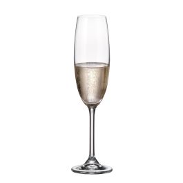 Set 6 Copas Champagne Bohemia 220 cc Clara (4 Cajas) Set 6 Copas Champagne Bohemia 220 cc Clara (4 Cajas)