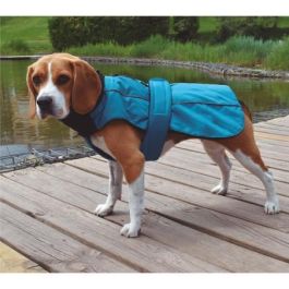 Nayeco X-Trek Sport Chaqueta Impermeable para Perro con Forro Polar, Protección Frío y Lluvia, Reflectante Verde 55 cm