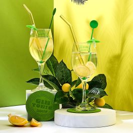 Cook Concept Caja-Libro para Gin Tonic 10 Piezas - Set Dolce Vita de Vidrio/Cristal