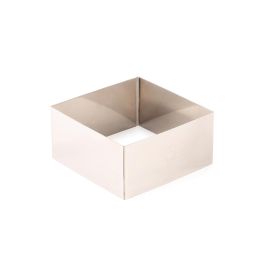 5Five Moldes para Emplatar Redondos y Cuadrados Acero Inoxidable Set 3uds