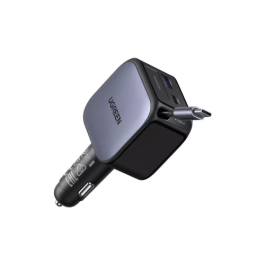 UGREEN Cargador Rápido para Coche 90W 2C1A con Cable USB-C Retráctil 55909B Precio: 210.49999982. SKU: B12M7TYBNM