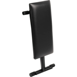 QUIKLOK Banqueta Piano X "Basic" Compact Quiklok Altura Ajustable Imitación Cuero Negra Plegable