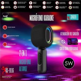 SAMI Micrófono Altavoz 2en1 con Función Karaoke Sami SINGER para Cantar y Amplificar