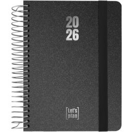 Agenda Anual (2026) Grafoplas Metallic Espiral Tapa Extradura Con Goma A6 170X145 D/P Negro Precio: 13.50000025. SKU: B1J55VJNC8