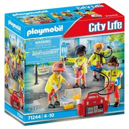Playmobil 71244 Equipo de Rescate City Life con 4 paramédicos, desfibrilador, maletín médico y accesorios, juguete para niños +4 años Precio: 14.49999991. SKU: S2429280