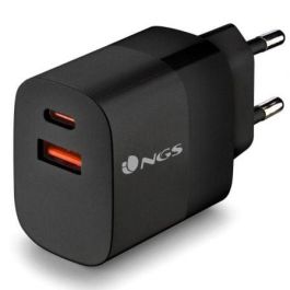 Cargador de Pared GaN NGS Bud 45W/ 1xUSB Tipo-C/ 1xUSB/ 45W Cargador de Pared GaN NGS Bud 45W/ 1xUSB Tipo-C/ 1xUSB/ 45W
