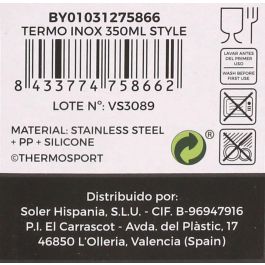 Termo Inoxidable Thermosport 350 ml - Estilo deportivo (12 Unidades) Termo Inoxidable Thermosport 350 ml - Estilo deportivo (12 Unidades)