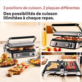 Braun AAAQQ27118 Multi Grill 9 Pro Parrilla Multifunción, 2200W, 3 Posiciones Calentamiento, Negro/Acero