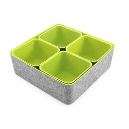 Confortime Set de 5 Organizadores de Fieltro 25.2 x 25 x 10 cm (6 Unidades)