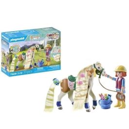 Playmobil Ellie Con Caballo - Set de Aventuras con Accesorios para el Pelo y Plancha de Ondas