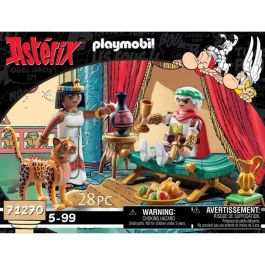 Playmobil 71270 César y Cleopatra Astérix - Set de Juego de Construcción para Niños +5 Años