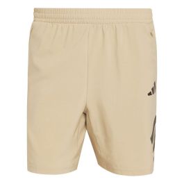 Pantalón Corto Deportivo Adidas Gym+ 3 Bandas Short Blanco Natural Hombre Precio: 45.0241. SKU: B15BJPHLSQ
