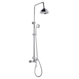 ROUSSEAU Columna de Ducha Retro con Grifo Mezclador Mecánico - Cromada, Cabezal Ø 205 mm, Ducha Manual Ø 83 mm, Telescópica 0.85-1.18m Precio: 143.49999961. SKU: B169CRKMYC