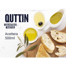 Aceitera de vidrio 500 ml con tapón Quttin - Inde (12 Unidades) Aceitera de vidrio 500 ml con tapón Quttin - Inde (12 Unidades)