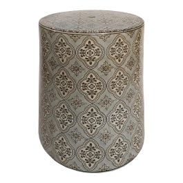 DKD Home Decor Mesita Auxiliar Árabe de Porcelana Hecha a Mano Beige Azul Colección Azima 32.5 x 42 x 32.5 cm Precio: 48.94692. SKU: B1FRLPTKBK