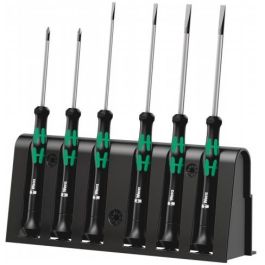 Wera 2035/6 A Juego de destornilladores de precisión para electrónica con rack, 6 piezas: Planos, Phillips, Hexagonal Precio: 52.5000003. SKU: B1GK2GDRAX